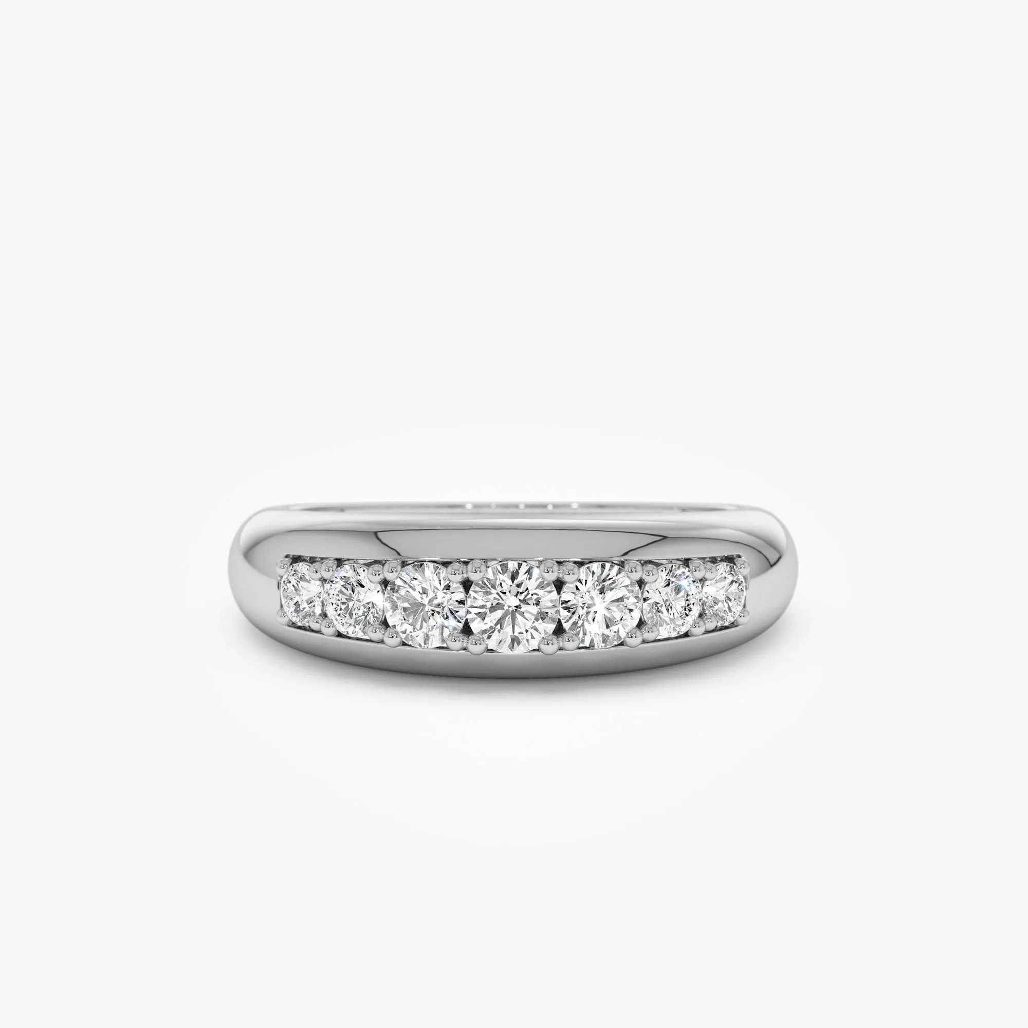 14k Dome Diamond Ring