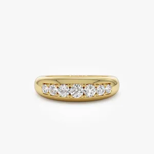 14k Dome Diamond Ring