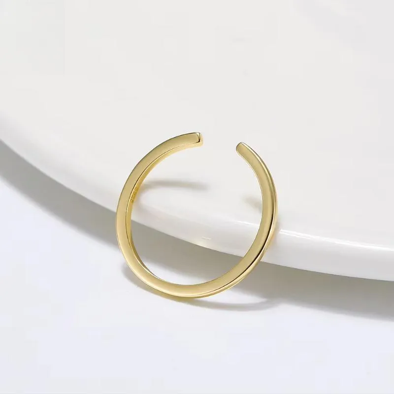 925 Sterling Silver Minimalism Tiny Stacking Finger Rings for Women
