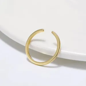 925 Sterling Silver Minimalism Tiny Stacking Finger Rings for Women