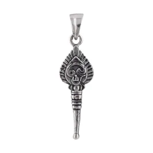 925 Sterling Silver Oxidized Lord Murugan Om Vel Pendants for Men and Women
