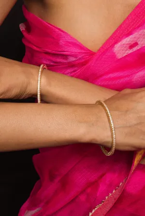 Aarvi American Diamond Look Alike Bangle Pair