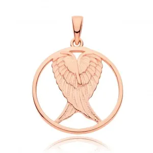 Acotis Silver Pendant Rose Gold Plated Wings G61128R