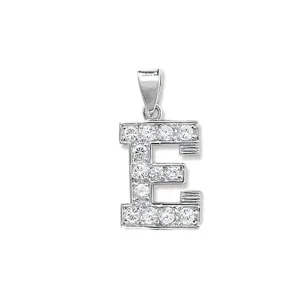 Acotis Silver Pendant Zirconia Initial G6125E