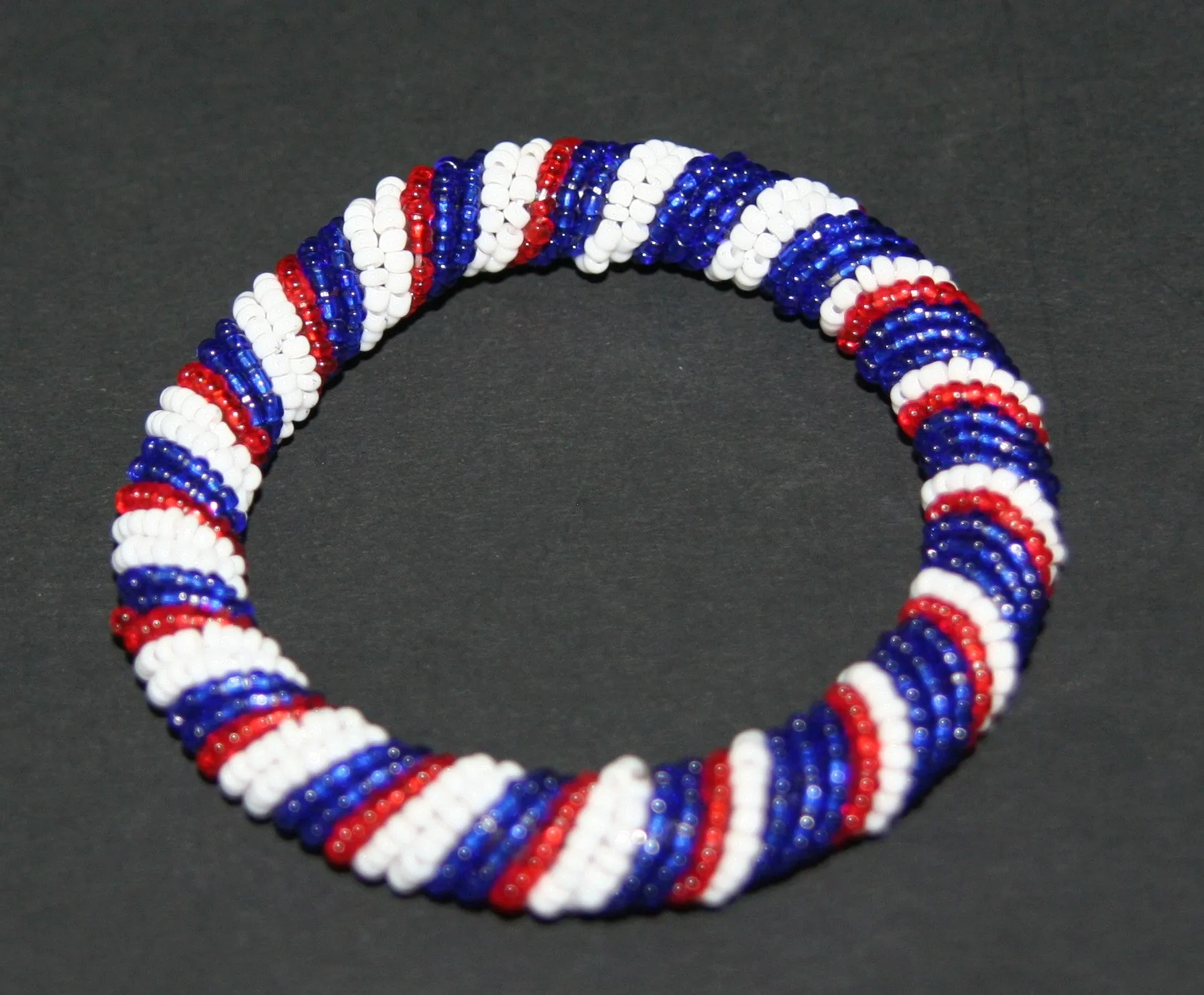 African Maasai Tribal Bead Bangle Multiple Colors Kenya