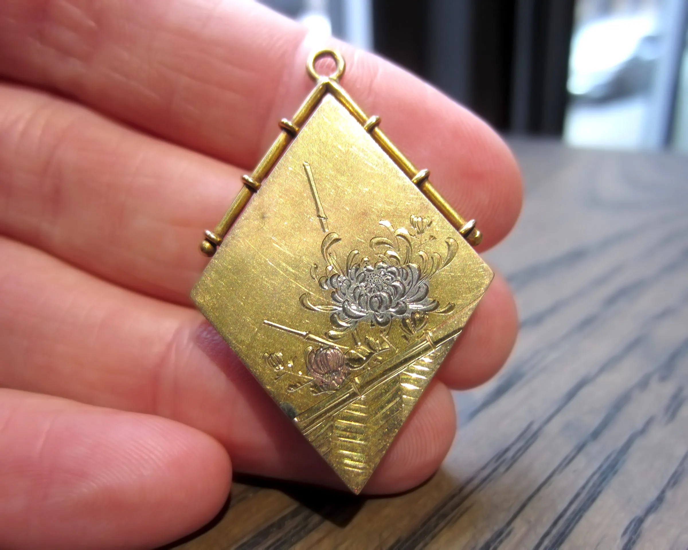 Antique Japanese Compass Locket