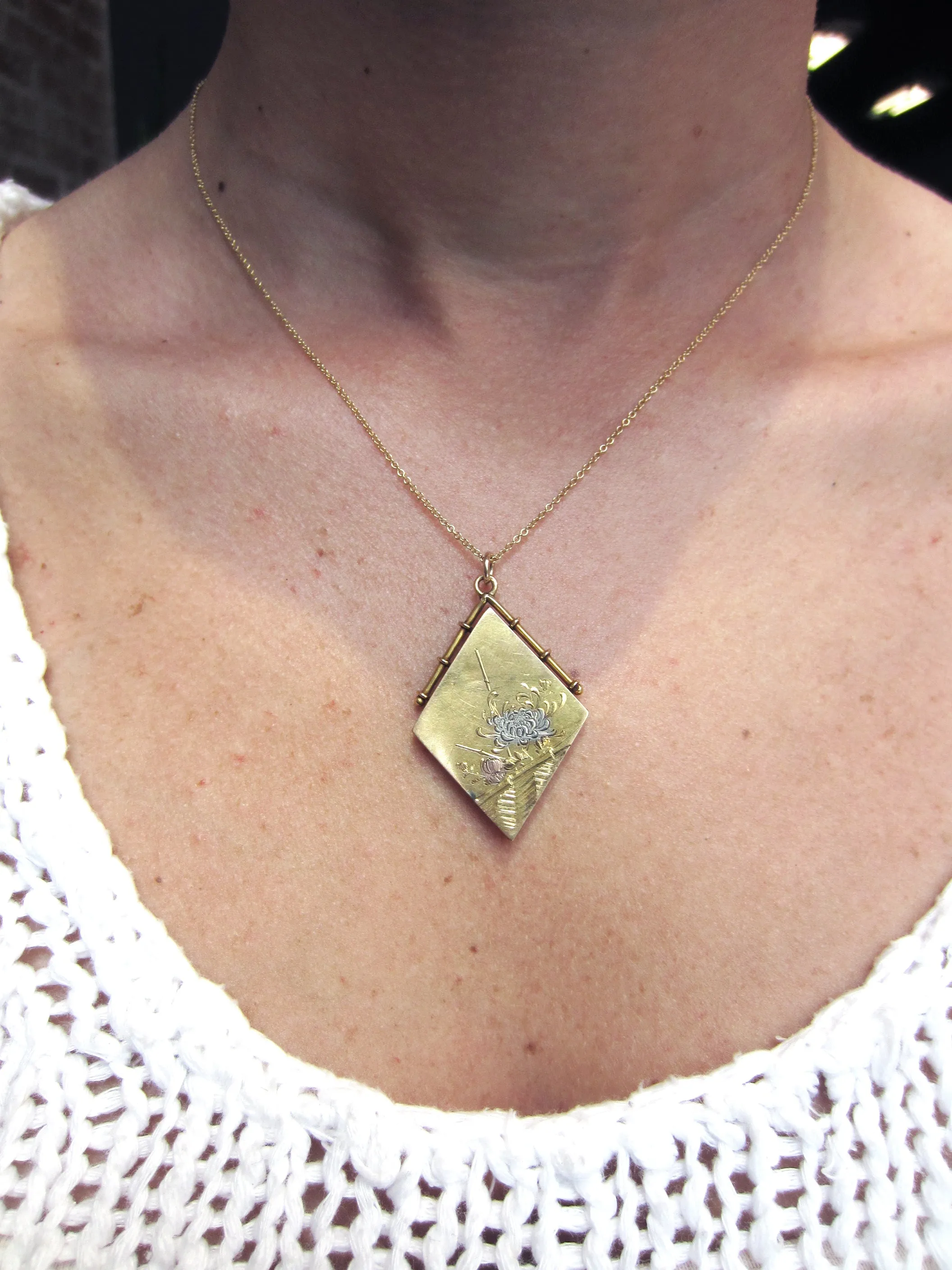 Antique Japanese Compass Locket
