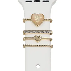 Apple Watch Band Charm Heart Decorative Rings Loops Charms Watch Band Jewelry Accessory