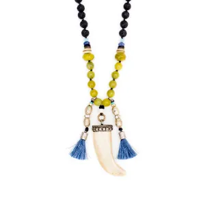 Athena Ethiopian Coptic cross and Jade Necklace