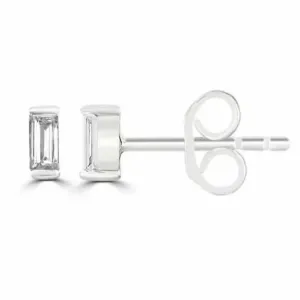 Baguette Diamond Studs