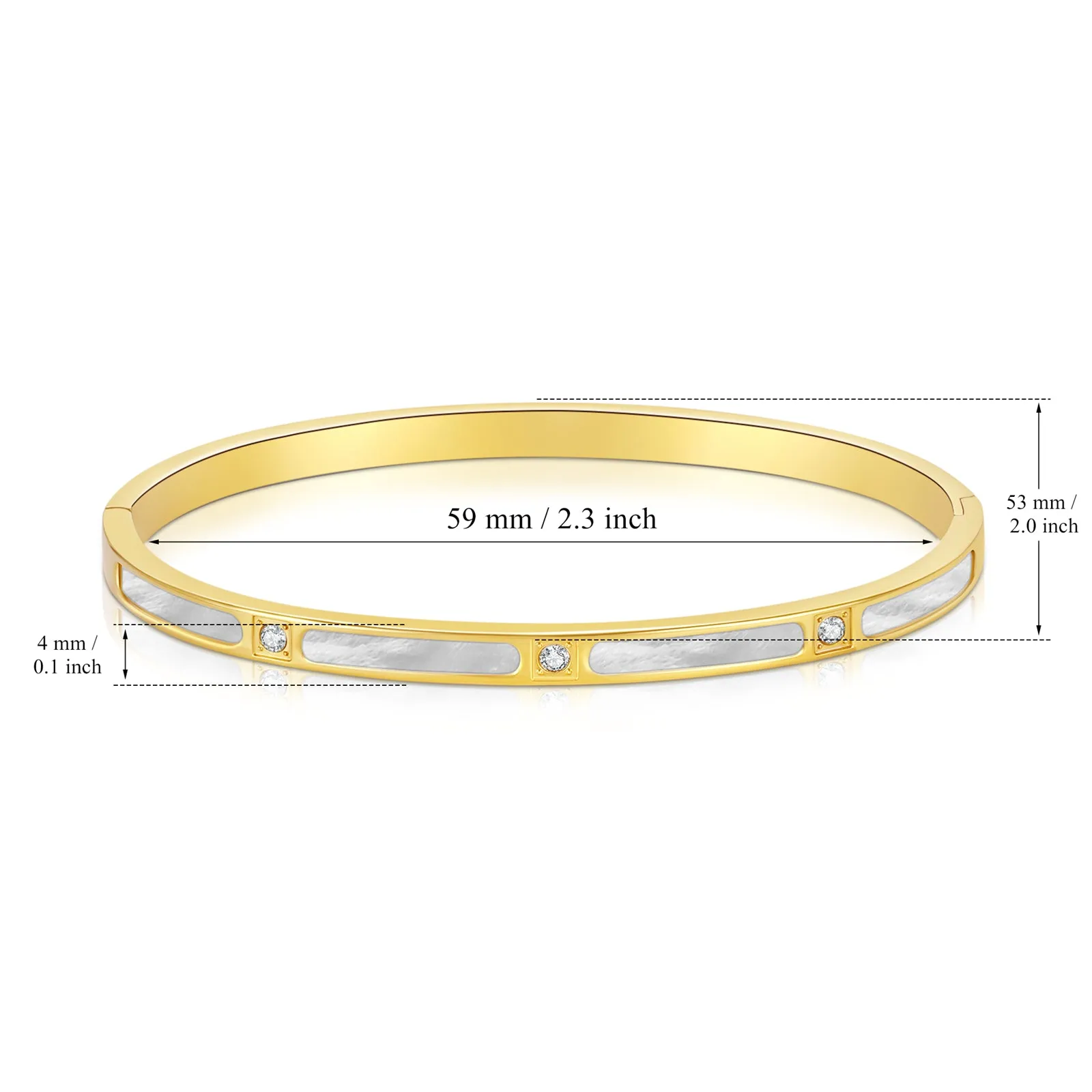 Bracelets for Women - 18k Gold bracelet - Love Bangle Bracelets, Non-Tarnish Gold Bangles, Stainless Steel Jewelry - Fashion Accessories for Women's Style
