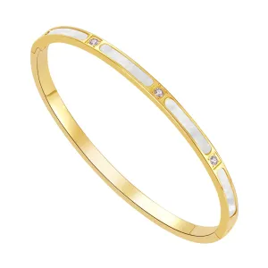 Bracelets for Women - 18k Gold bracelet - Love Bangle Bracelets, Non-Tarnish Gold Bangles, Stainless Steel Jewelry - Fashion Accessories for Women's Style