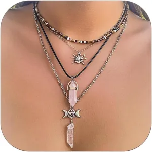 Butterfly Necklace Dainty Pearl Necklace for Women Boho Butterfly Choker Necklace Rhinestone Beaded Necklace Trendy Butterfly Gifts for Women