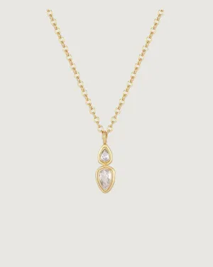 CELESTIAL TEARDROP NECKLACE GOLD