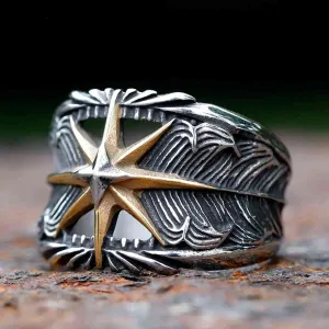 Compass Star Ring