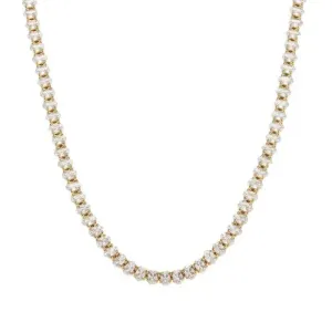 Crystal Baguette Tennis Necklace