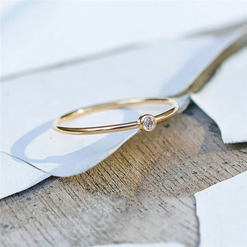Crystal Simple Ring