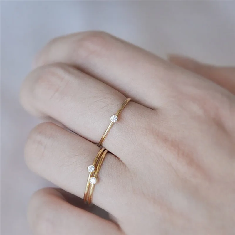 Crystal Simple Ring