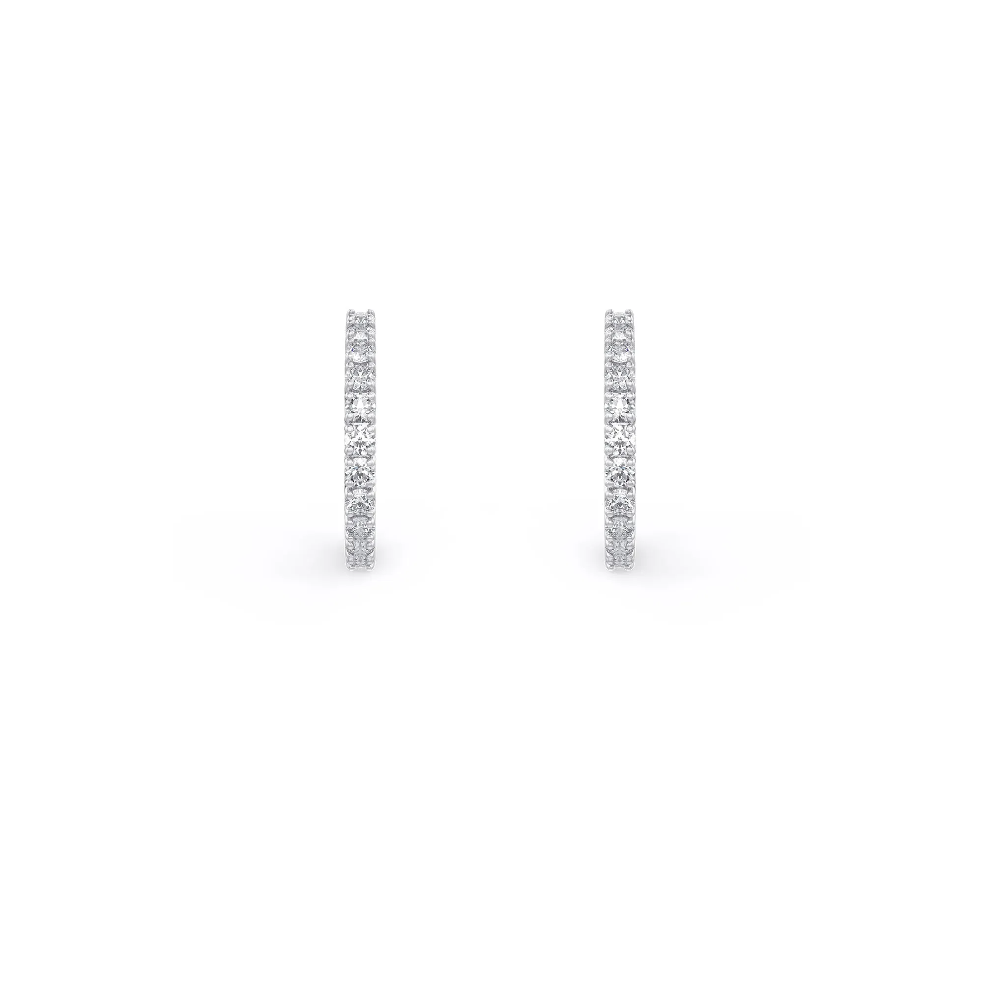 Delicate Diamond Hoops