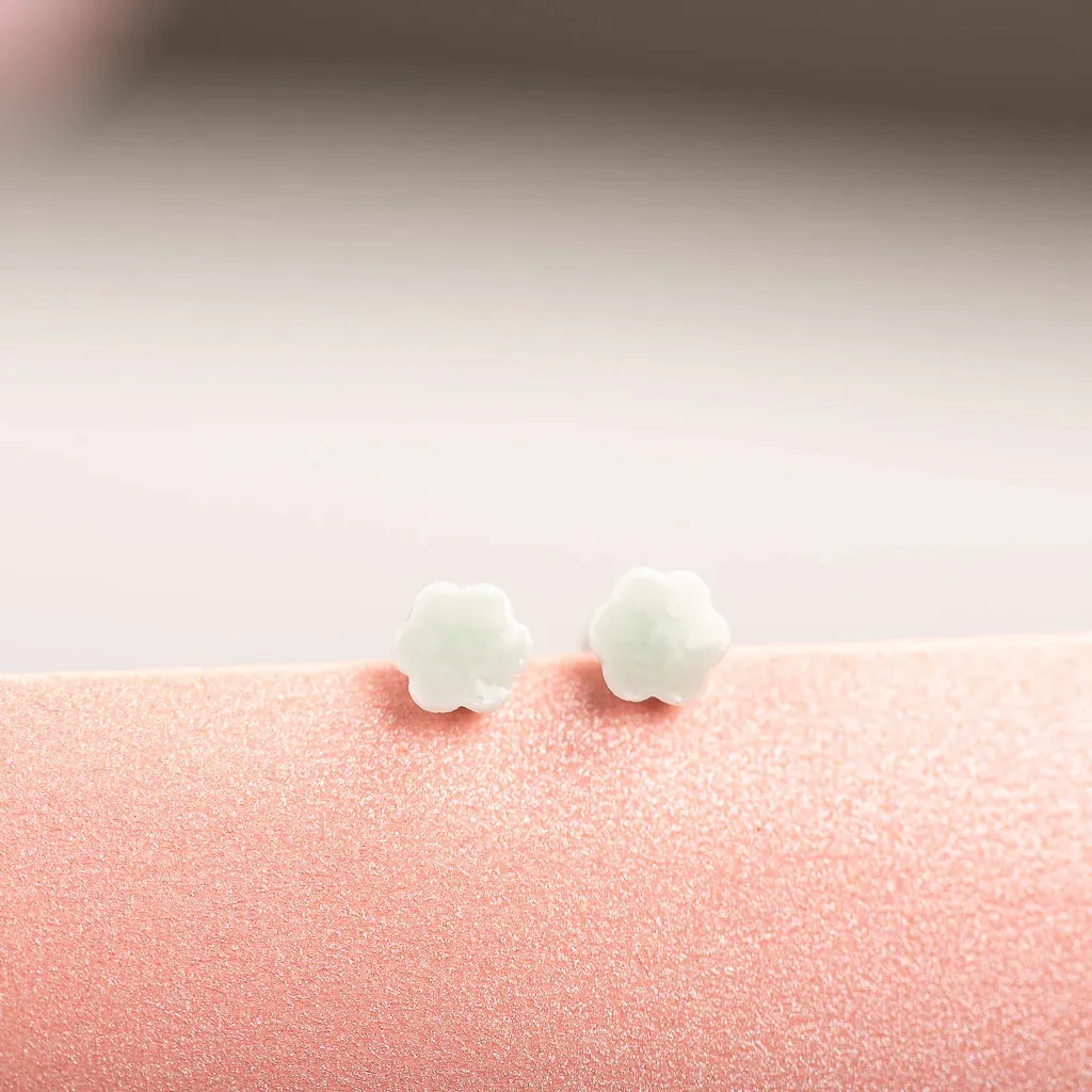 Delicate Flower Multicolor Ceramic Earrings