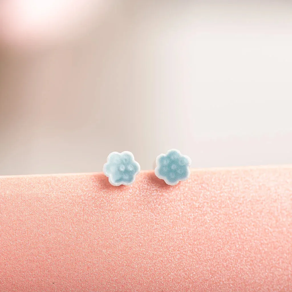 Delicate Flower Multicolor Ceramic Earrings