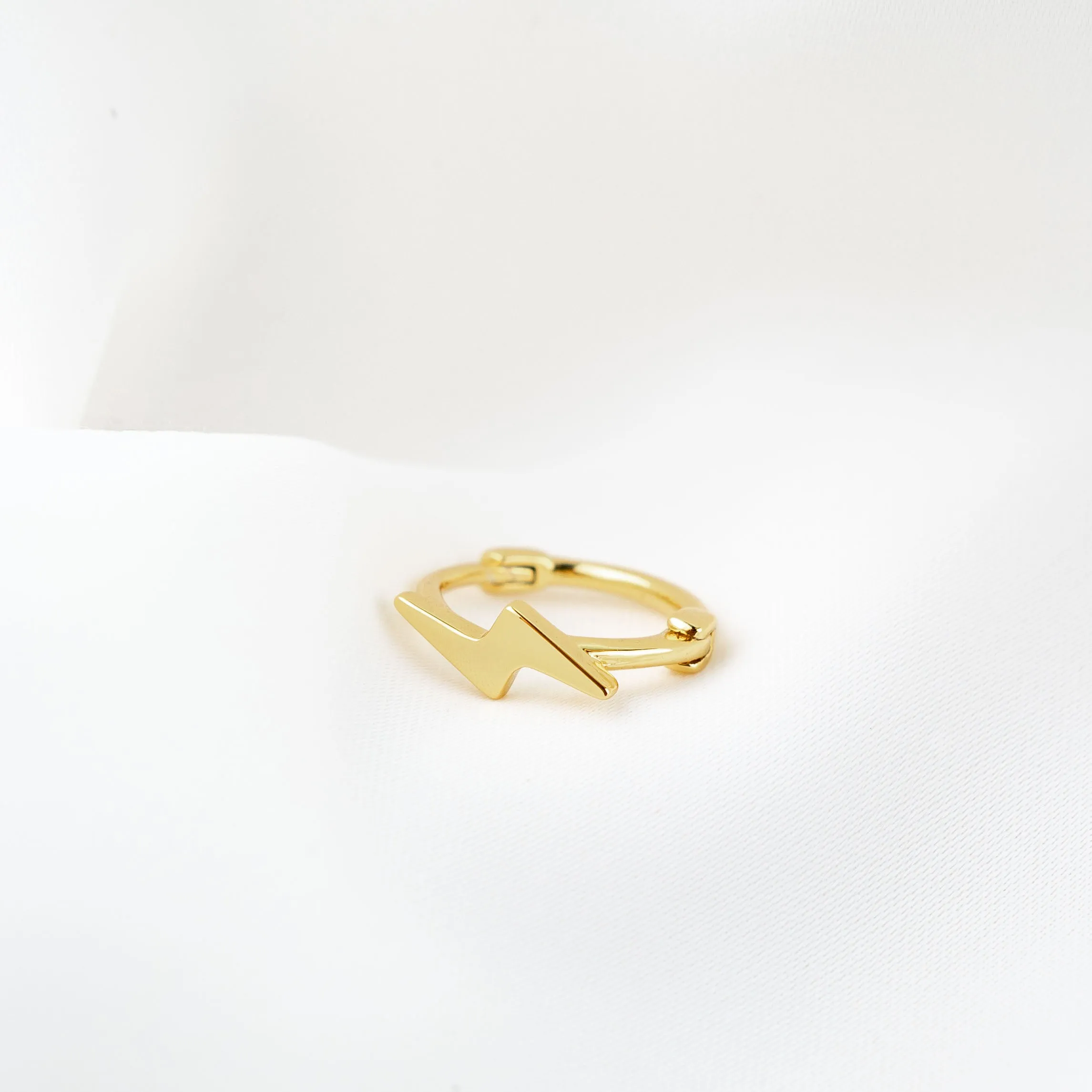 Delicate Lightning Hoop
