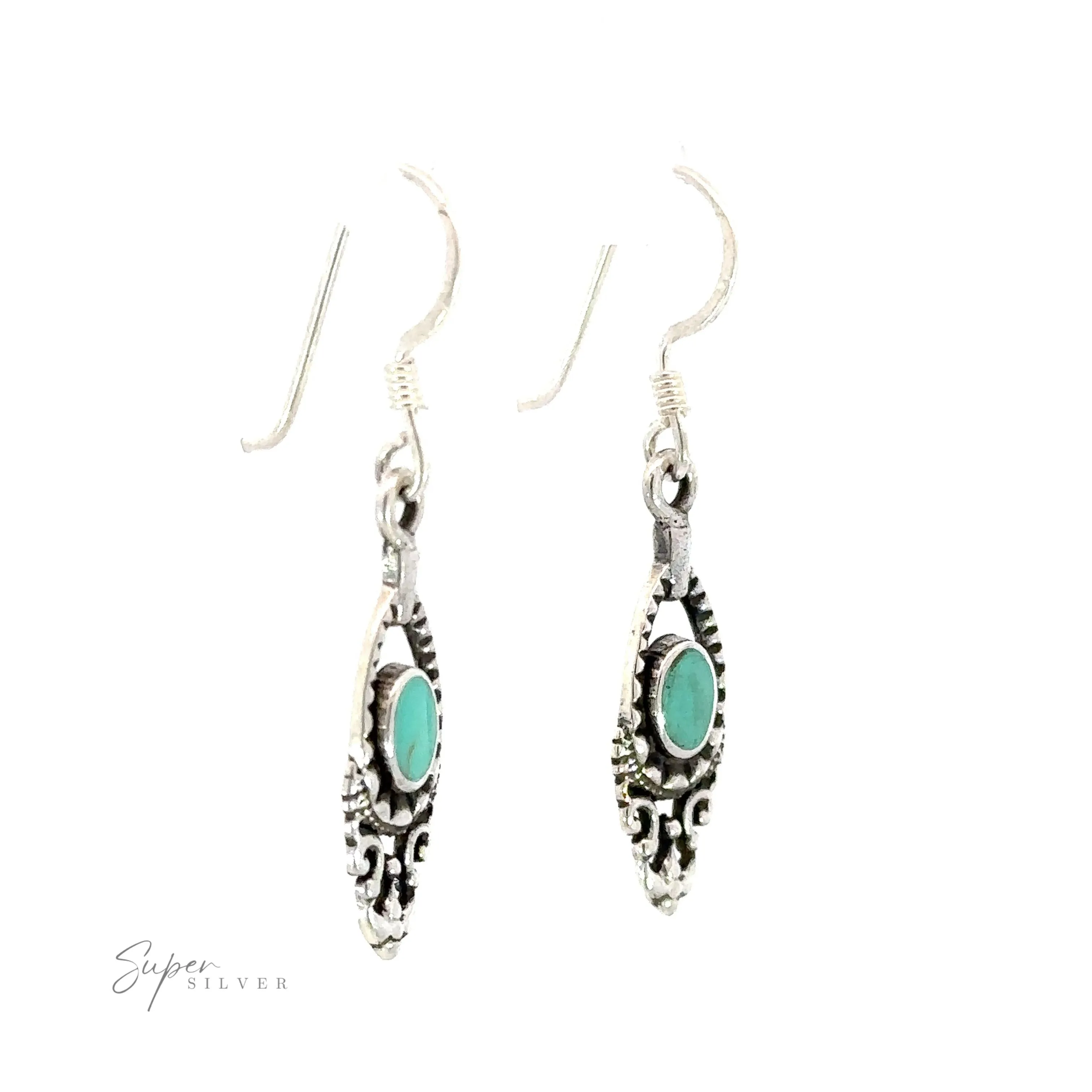 Delicate Victorian Stone Earrings