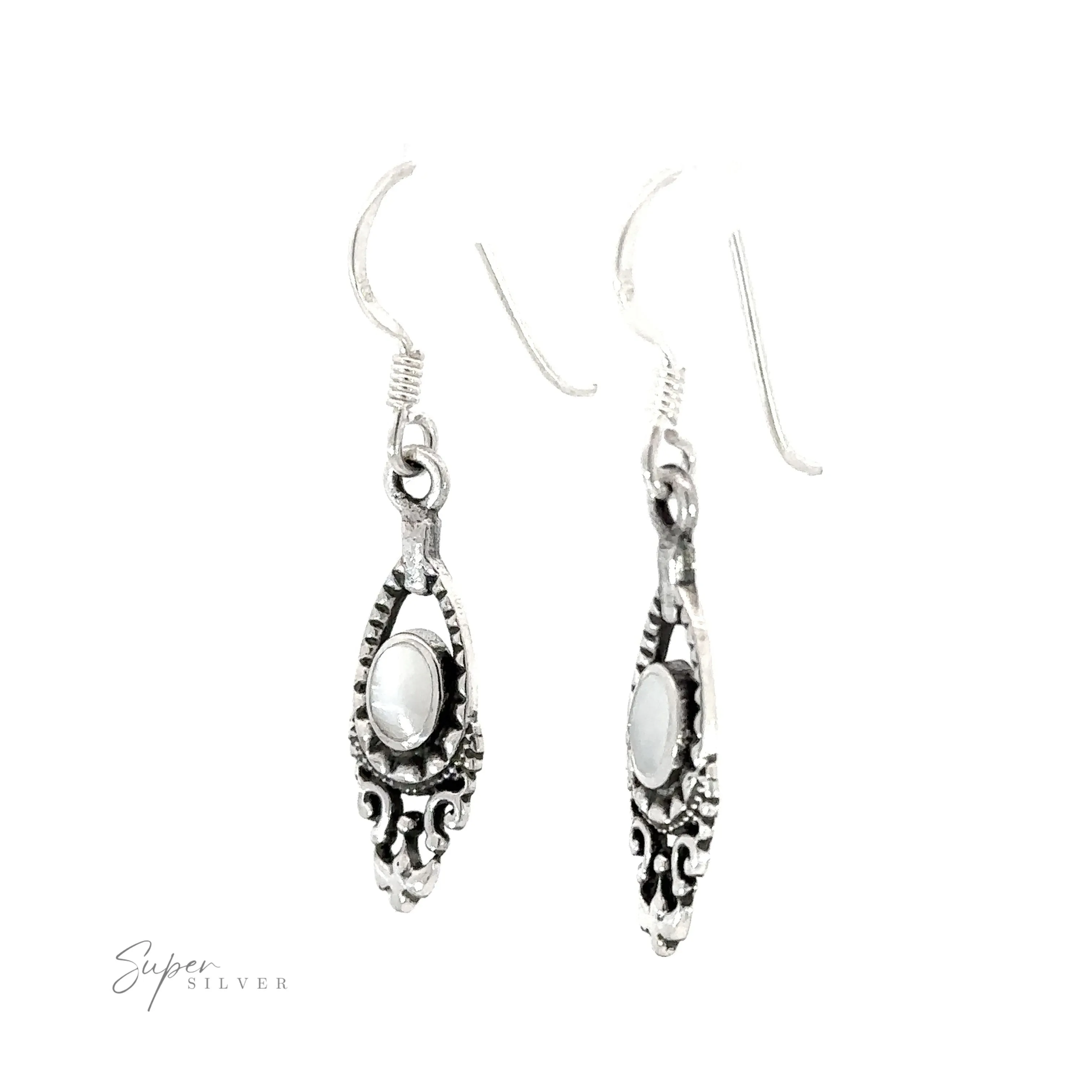 Delicate Victorian Stone Earrings