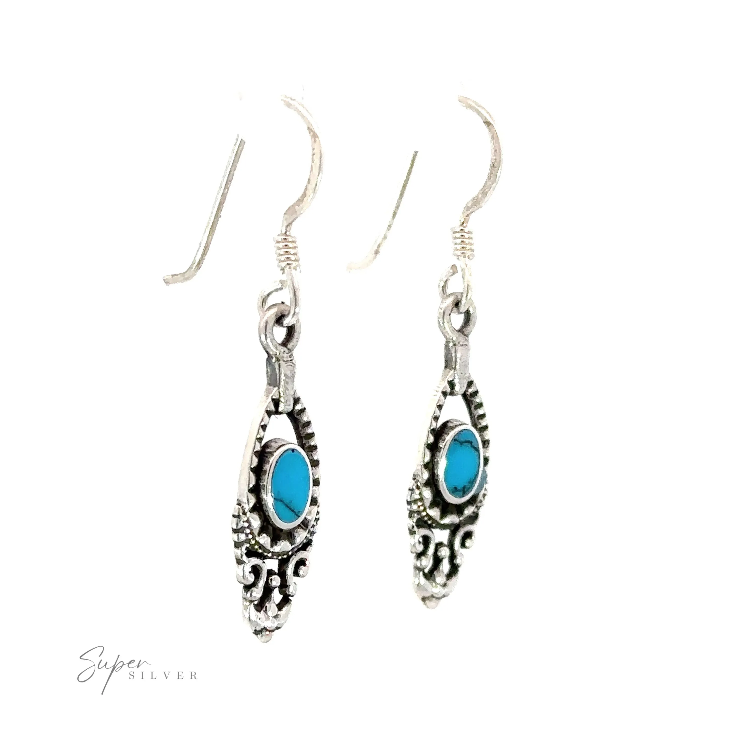 Delicate Victorian Stone Earrings