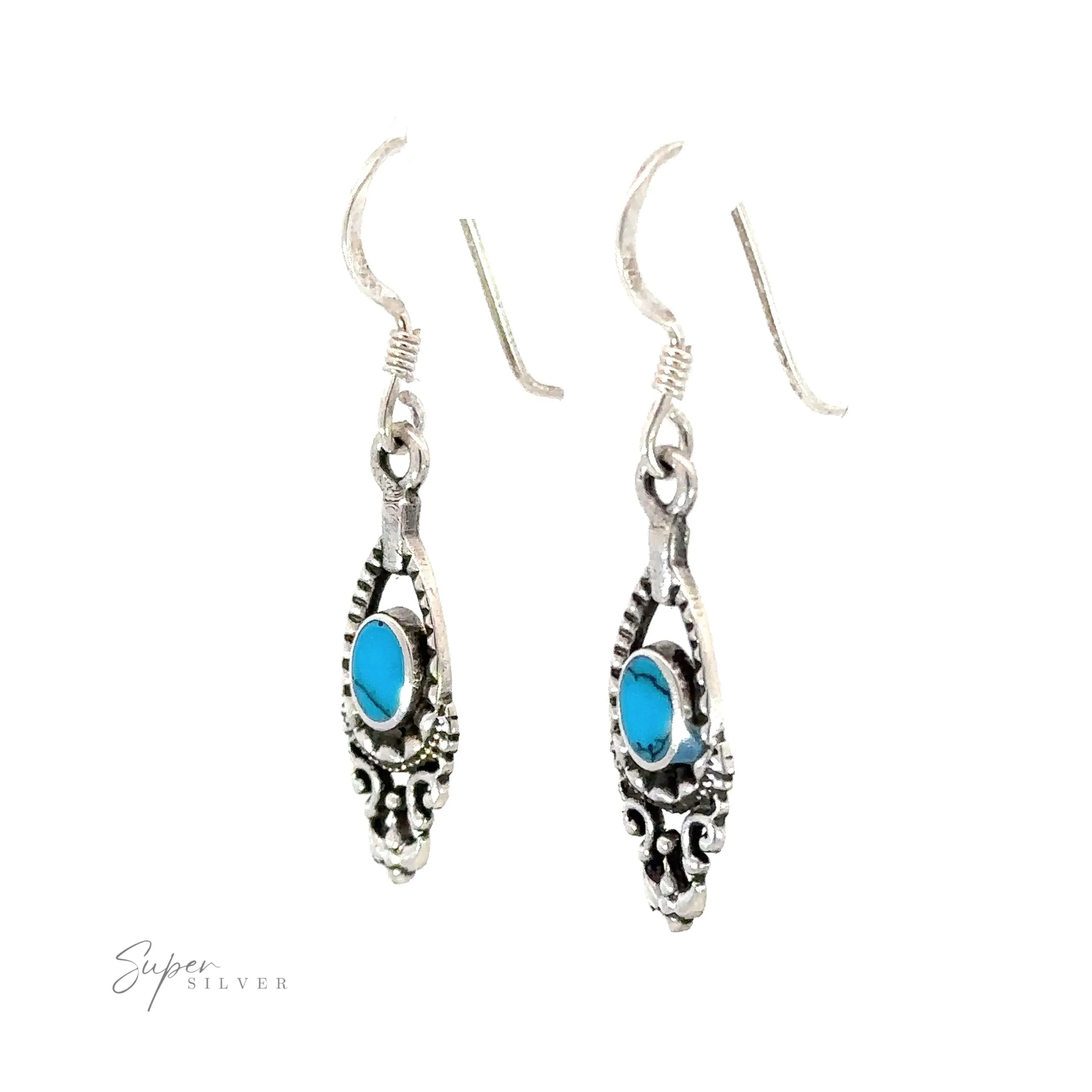 Delicate Victorian Stone Earrings