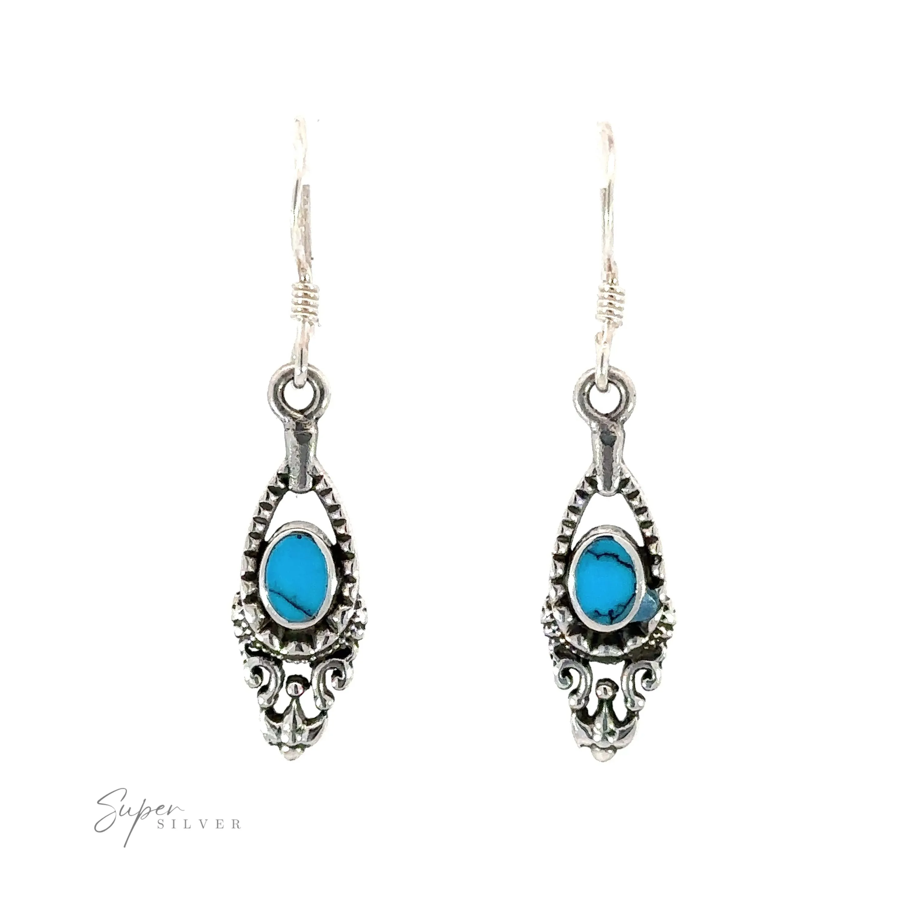 Delicate Victorian Stone Earrings