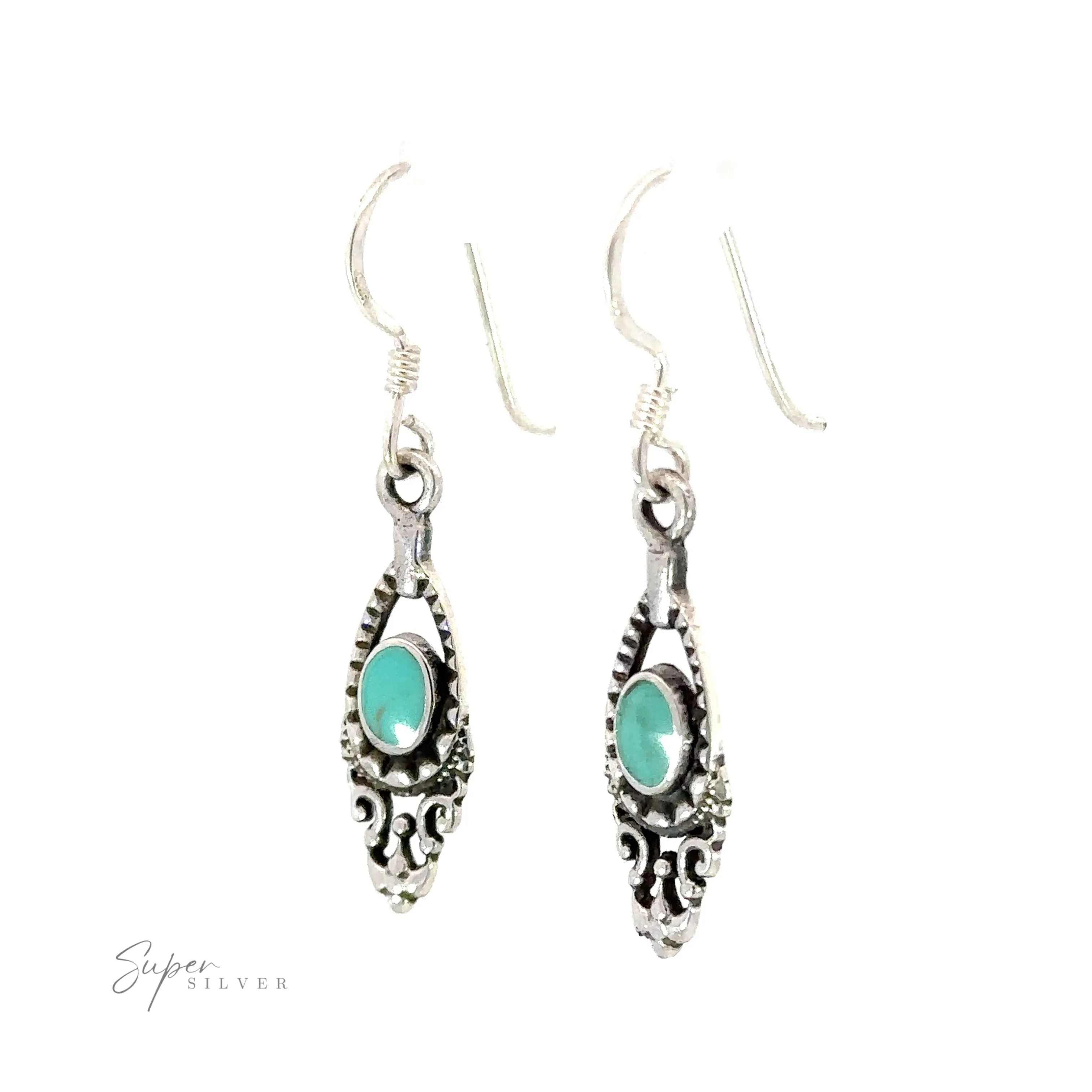 Delicate Victorian Stone Earrings