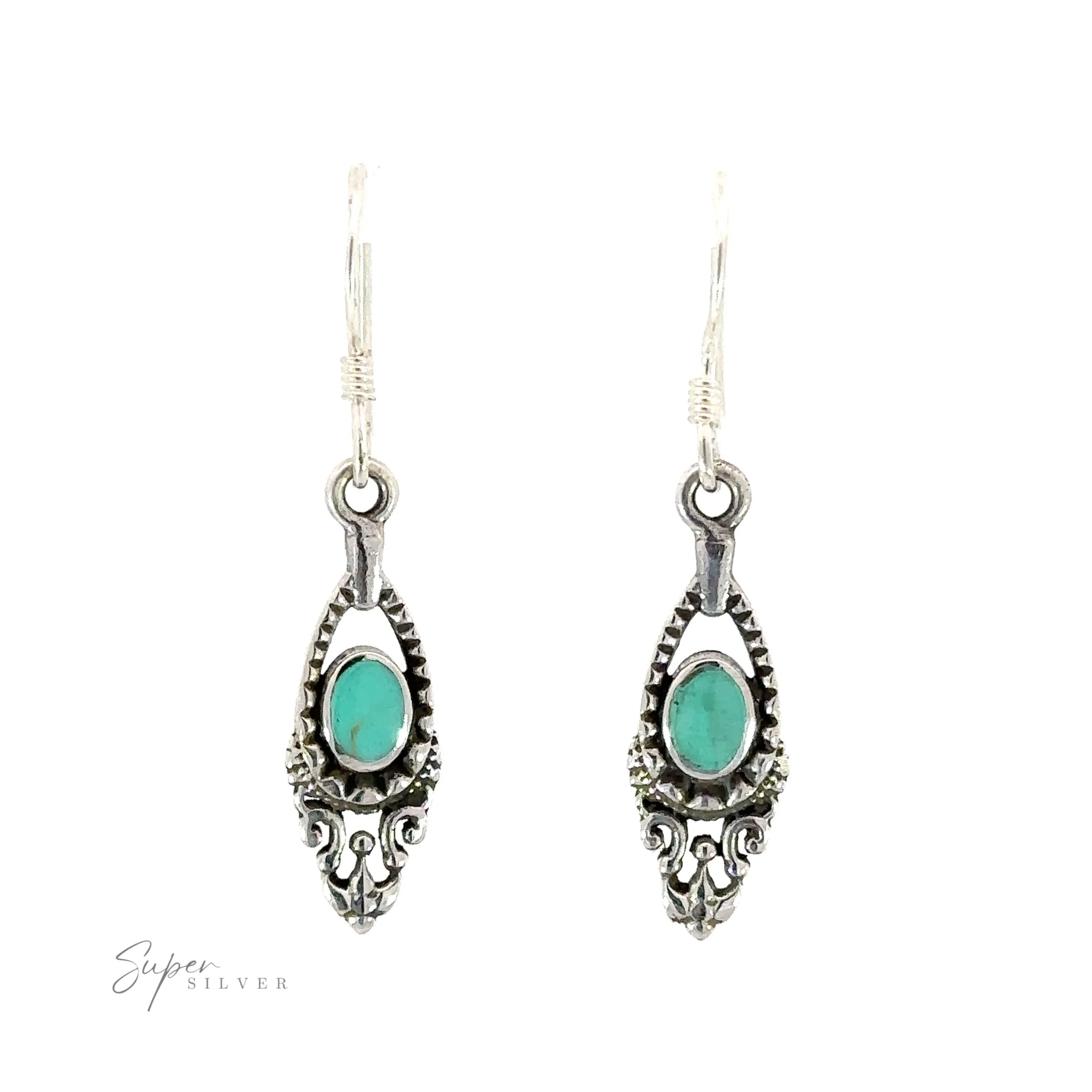 Delicate Victorian Stone Earrings