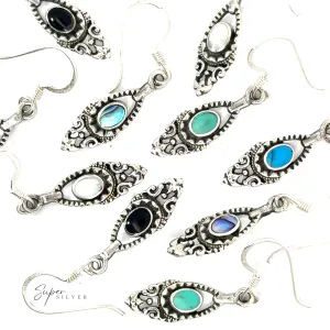 Delicate Victorian Stone Earrings