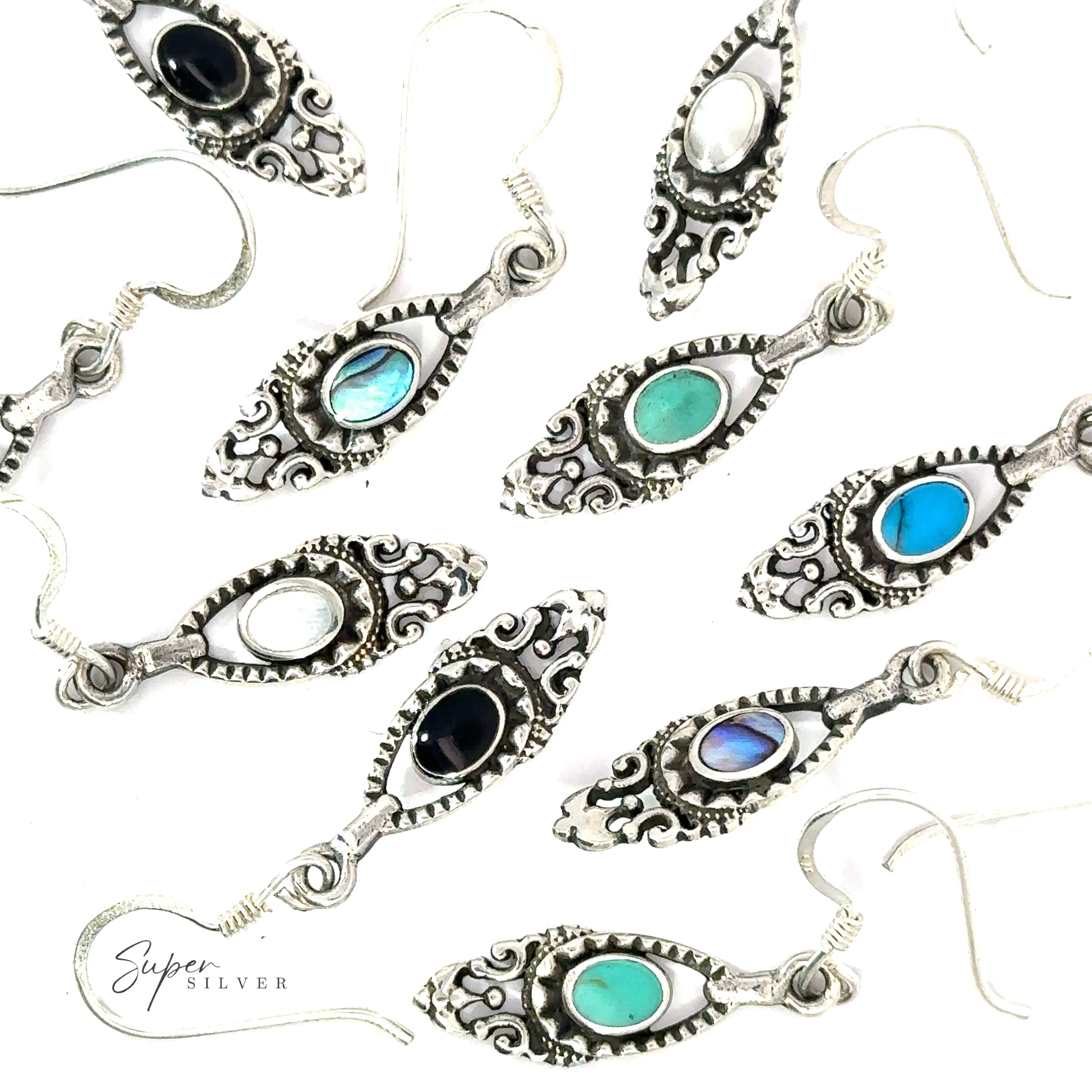 Delicate Victorian Stone Earrings