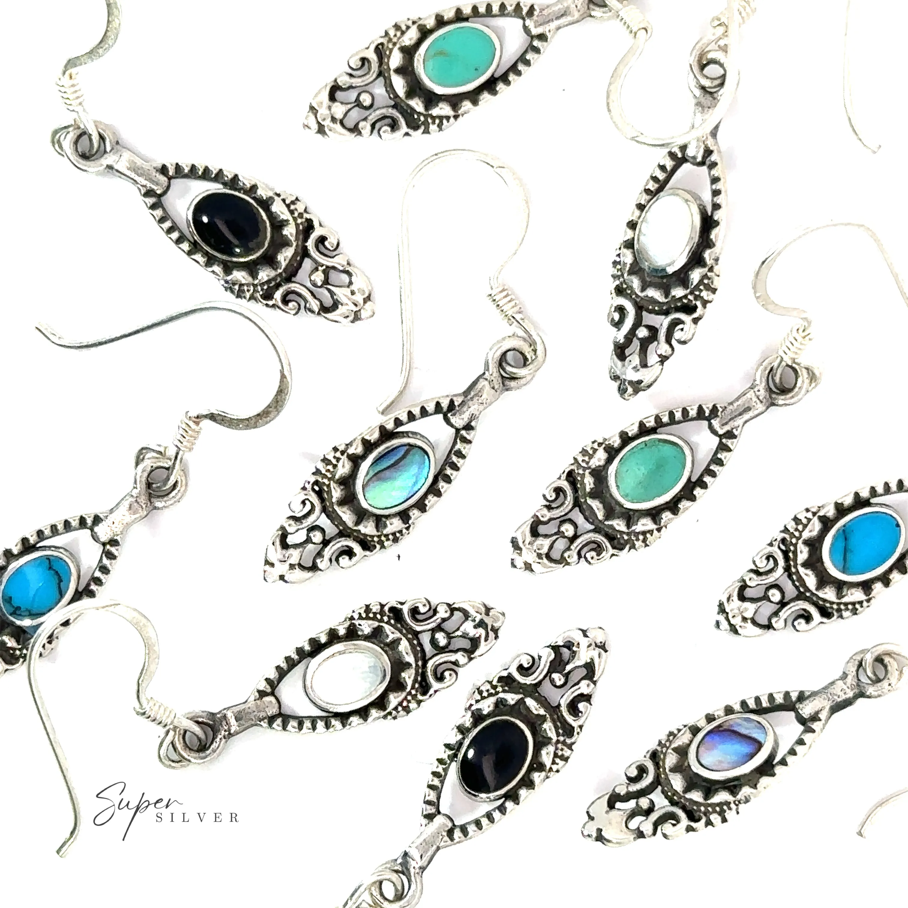Delicate Victorian Stone Earrings