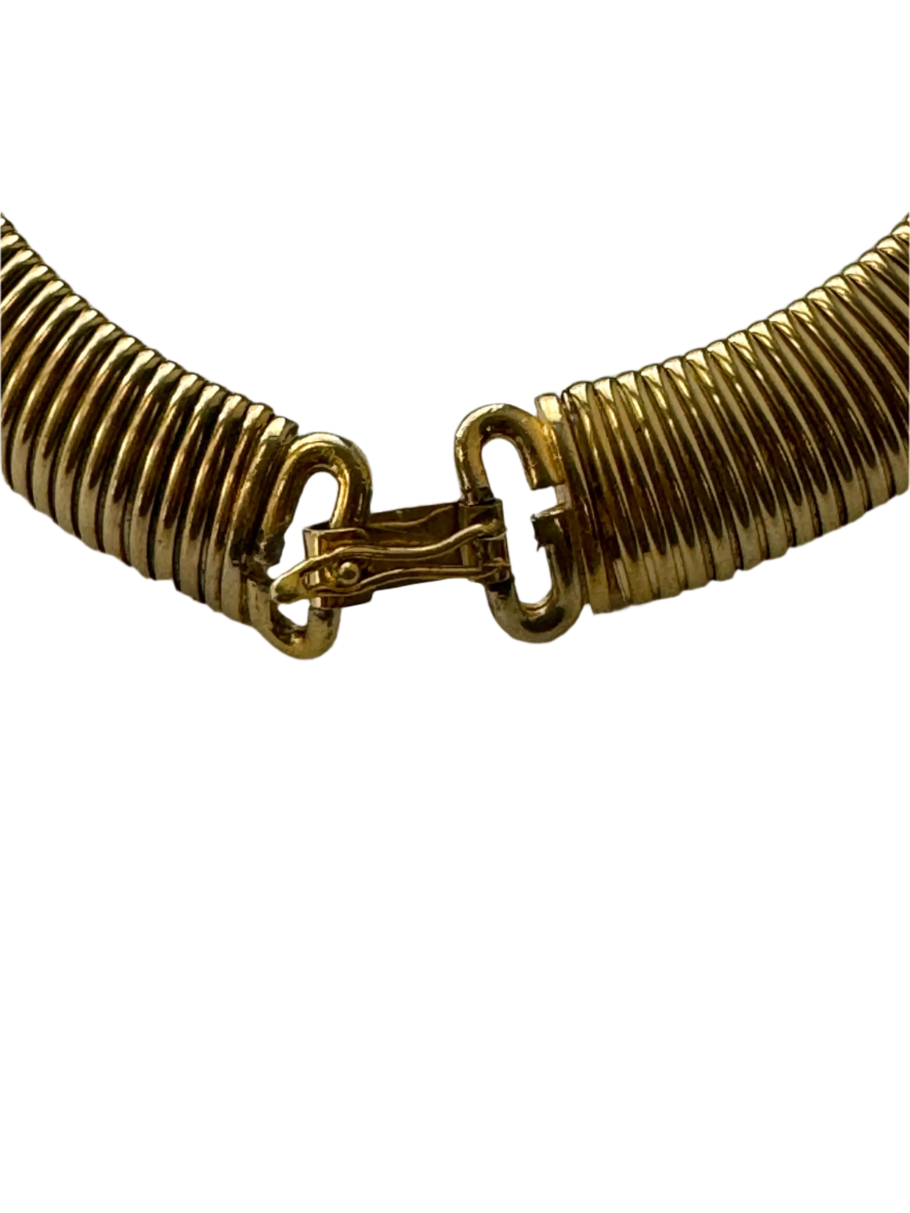 Designer Givenchy Zebra Enamel Collar Necklace