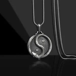 Ebon Enigma - Gothic Titanium Steel Men's Pendant by The Nevermore