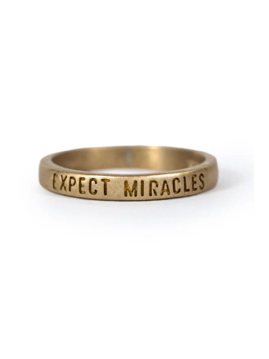 Expect Miracles Ring