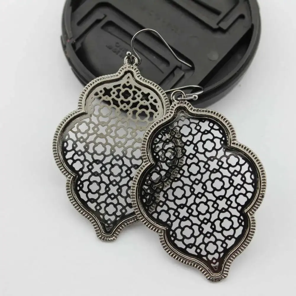 Filigree Moroccan Drop Earrings | Delicate Dangle Earrings | Women's Fashion Jewelry