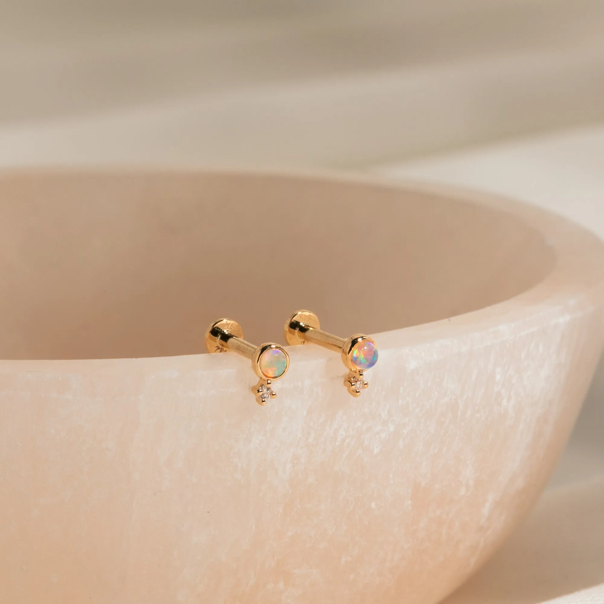 Flat Back Replacement - 14k Solid Gold
