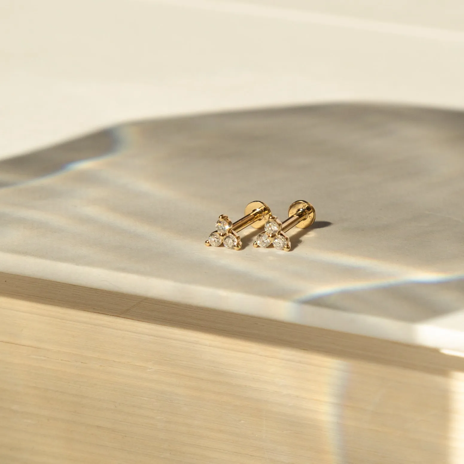 Flat Back Replacement - 14k Solid Gold