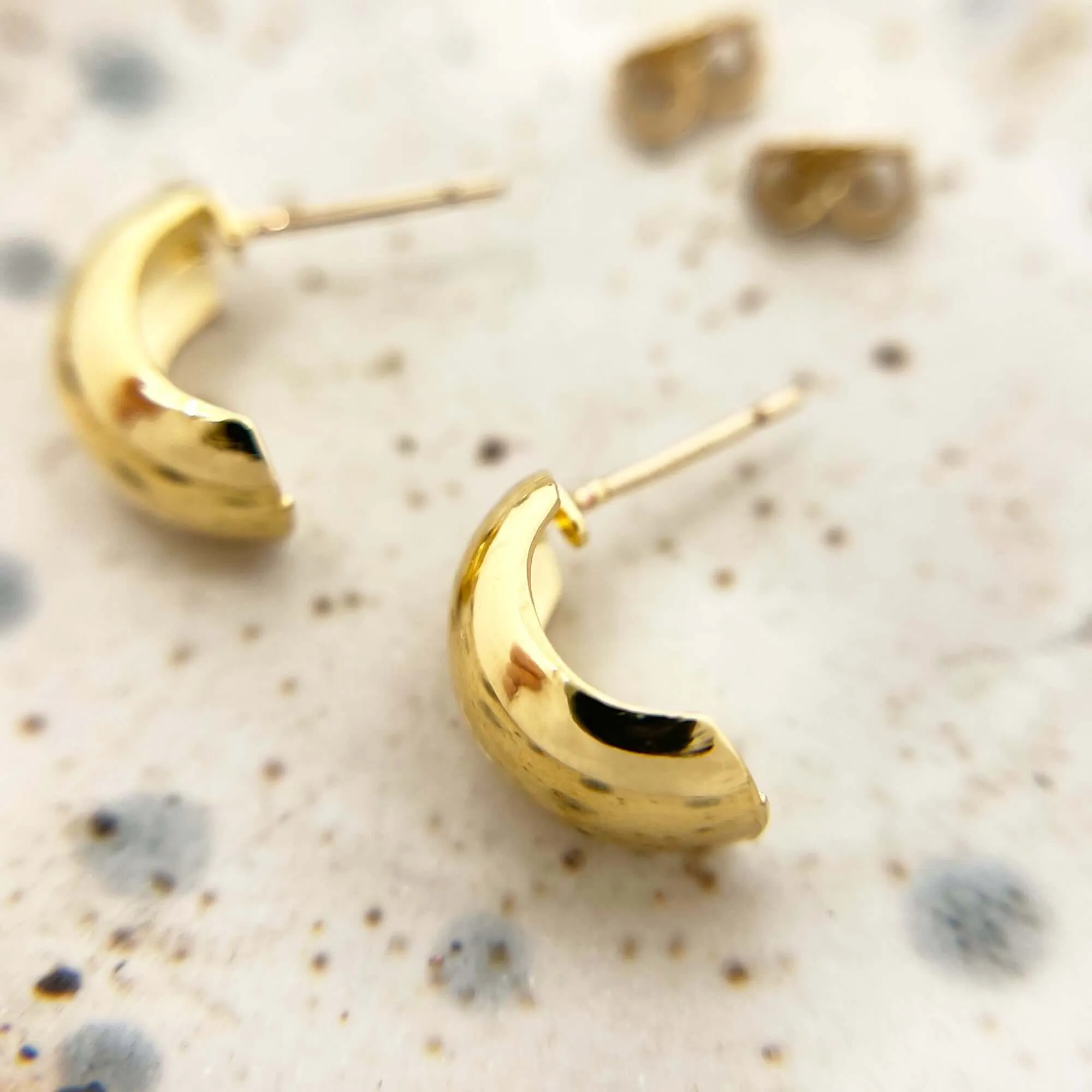GABY SEMI HOOP EARRINGS