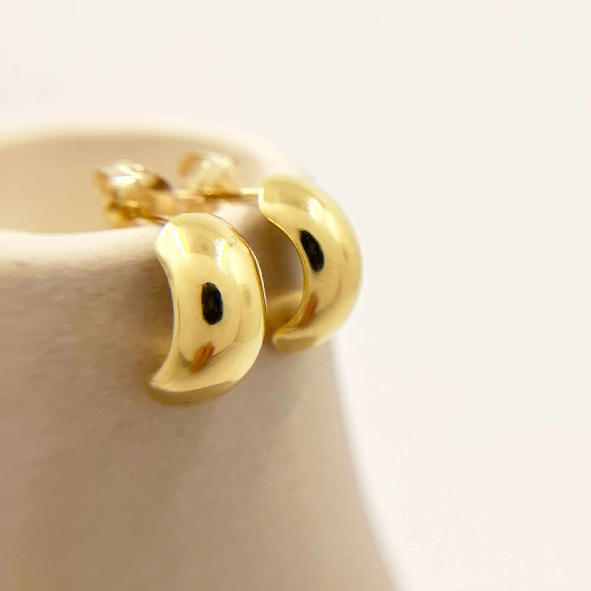 GABY SEMI HOOP EARRINGS
