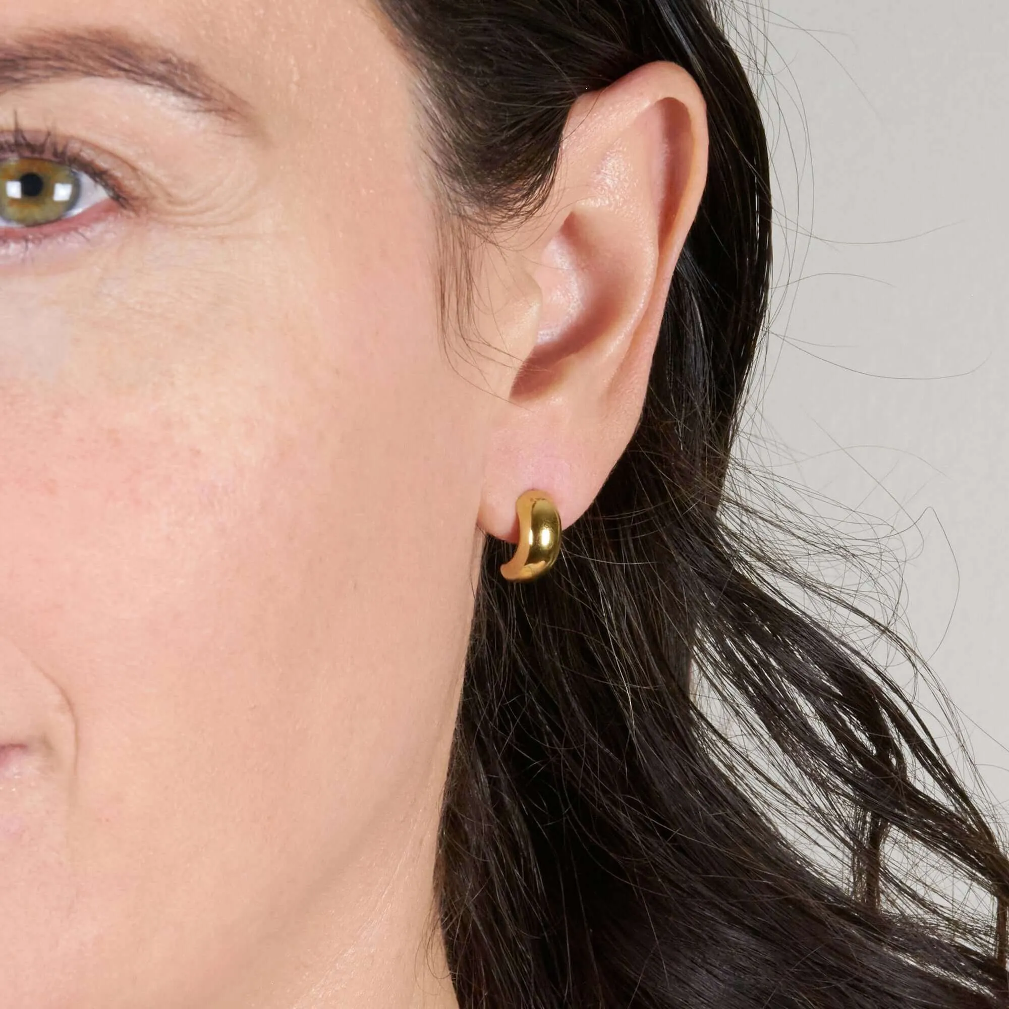 GABY SEMI HOOP EARRINGS