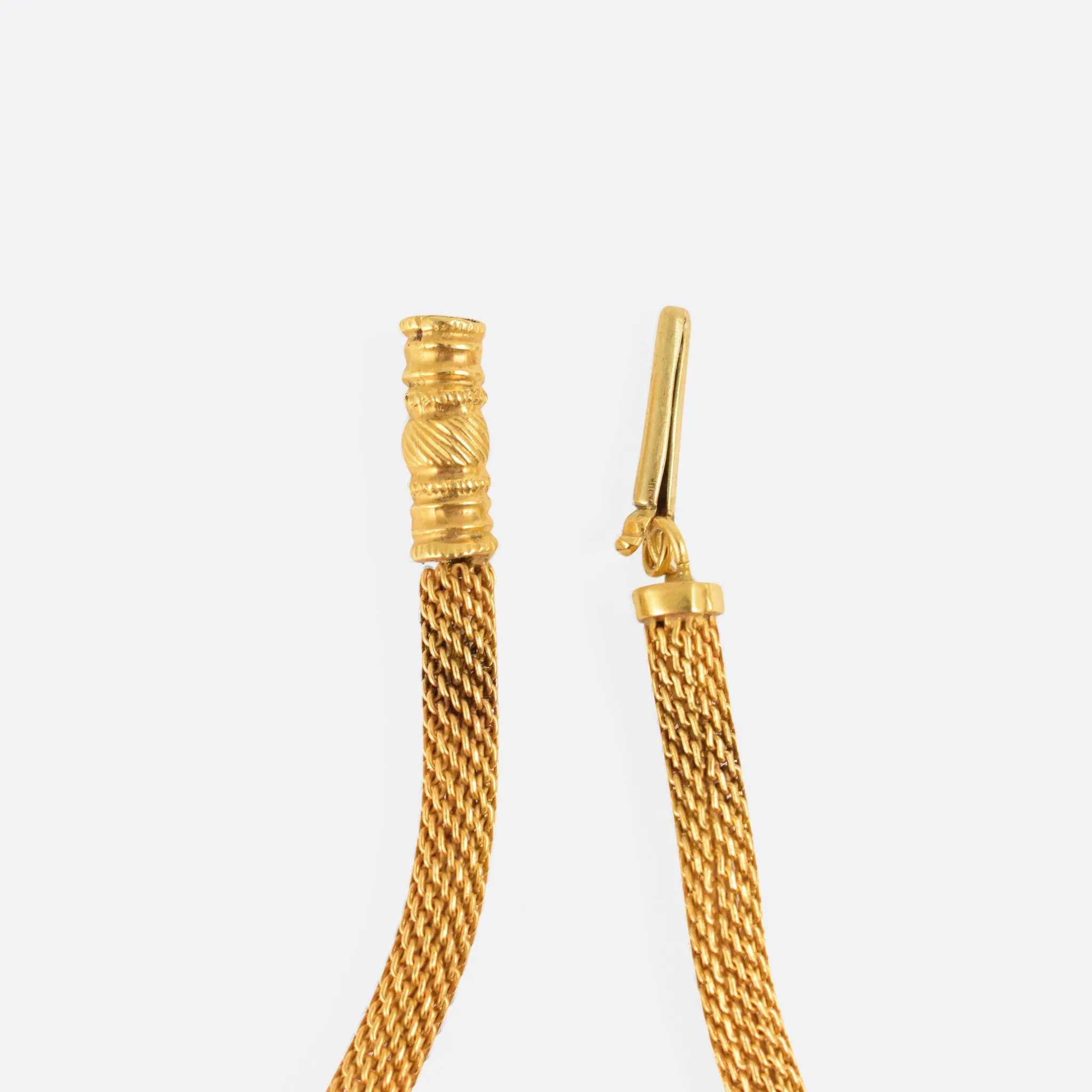 Georgian 18k Gold Snake-Link Chain