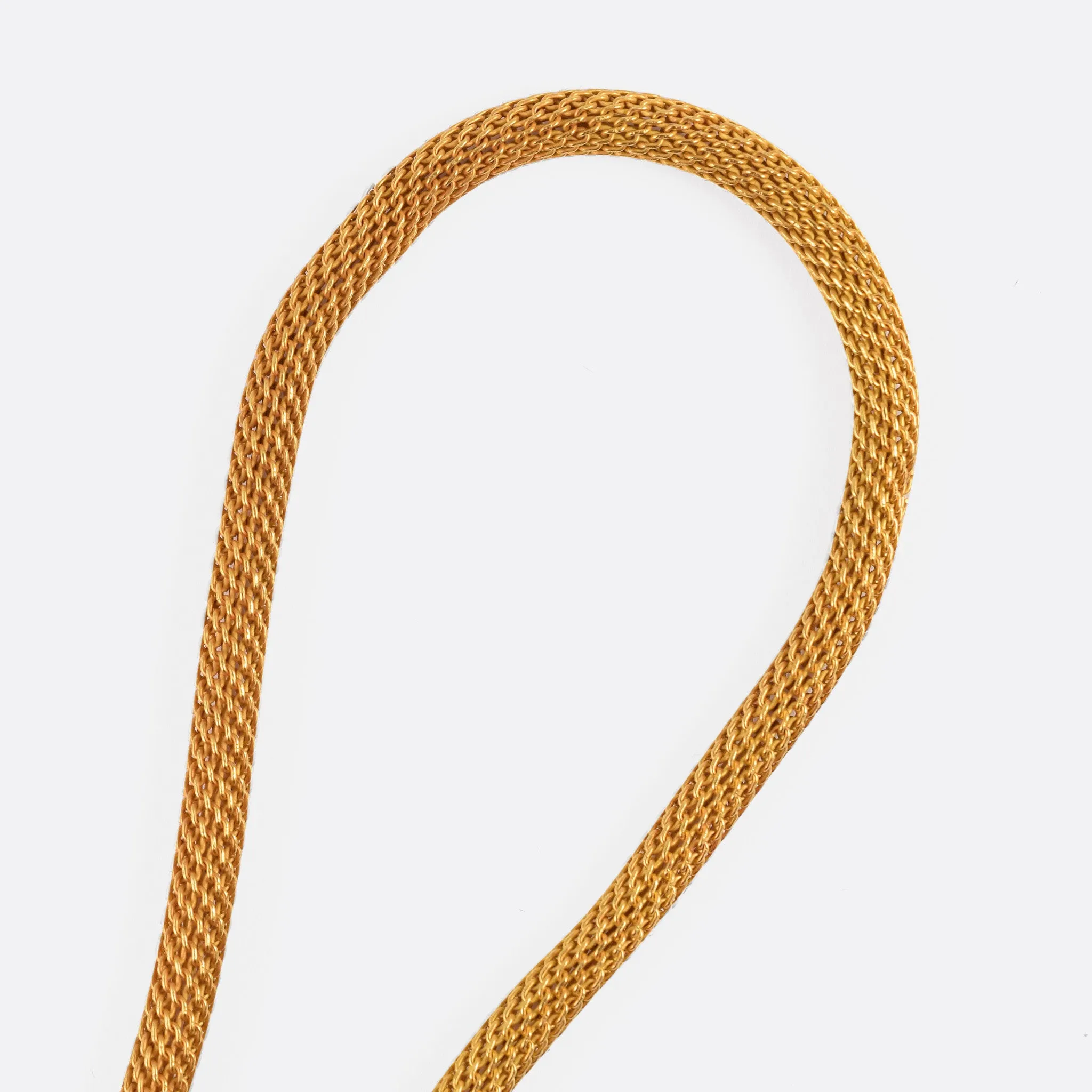 Georgian 18k Gold Snake-Link Chain