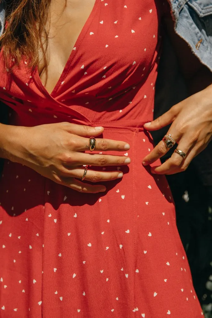 Gold Orb Stack Ring