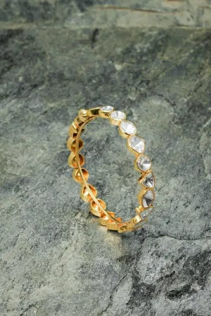 Gold Plated Bridal Polki Bangles