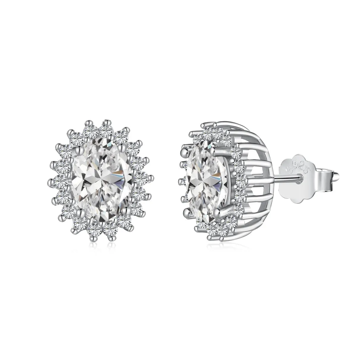 [Goodv]Delicate Radiant Oval Cut Daily Earrings